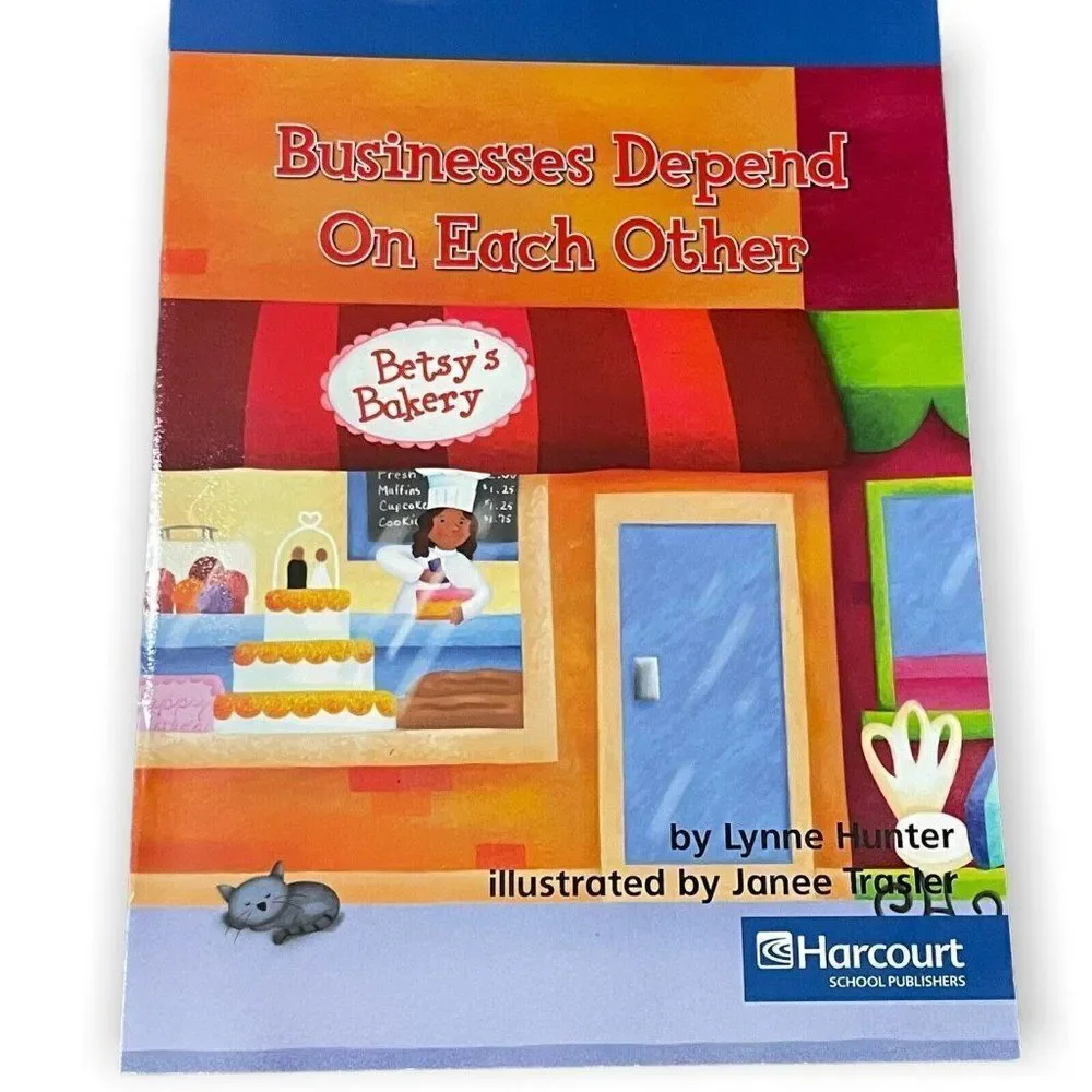 Businesses Depend On Each Other By Lynne Hunter Illustrated Children's Book